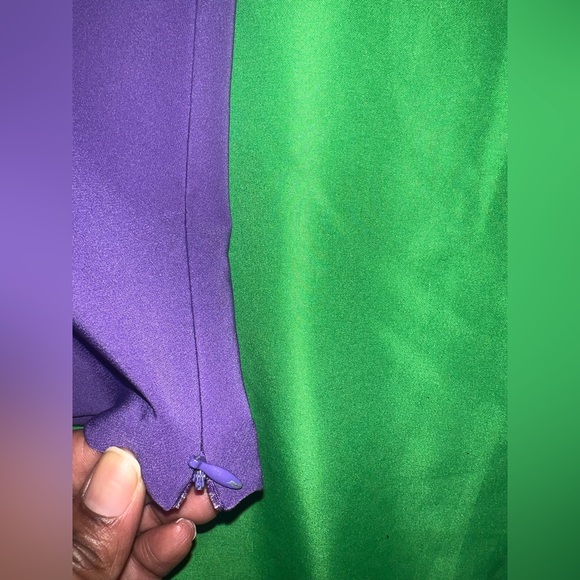 Zara Purple Straight Leg/ Minimal Flare Women's Pants with side Zipper size XS - Picture 5 of 6